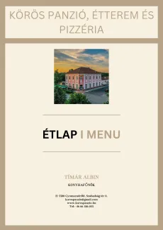 Étlap - Menu