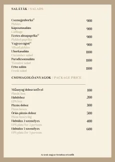 Saláták - salads